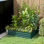 Outsunny Galvanized Raised Garden Bed, - Image 9