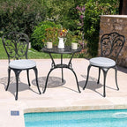 NUU GARDEN 3 Piece Outdoor Bistro Table Set, All Weather Cast Aluminum Patio - Image 4