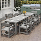 12-Piece HIPS Patio Dining Set for 10 Person Outdoor Dining Sets - Image 3