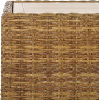 SAFAVIEH Couture Collection Margarita Natural Brown Faux Wicker Rectangle - Image 9