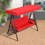 PURPLE LEAF 3-Seat Deluxe Outdoor Patio Porch Swing - Image 2