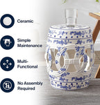 JONATHAN Y TBL1027A Lucky Coins 16" Chinese Ceramic Drum Indoor/Outdoor Garden - Image 6
