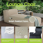 Outdoor Bean Bag Lounger Chair, Big Comfy Outdoor Daybed - Image 6