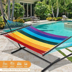 Lazy Daze Hammocks 10.5 FT Double 2 Person Caribbean Rope Hammock, Hand Woven - Image 2