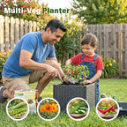 Raised Garden Bed with Tomato Planter Cage, 67.6" Trellis Planter Boxes with - Image 4