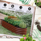 Outsunny 6.5' x 2' x 1.4' Galvanized Raised Garden Bed Kit, Outdoor Metal - Image 6