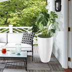 2 Packs 21 inch Tall Planter, Indoor Outdoor Round Planter - Image 6