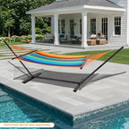 Lazy Daze Hammocks 10.5 FT Double 2 Person Caribbean Rope Hammock, Hand Woven - Image 8