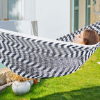PNAEUT Handwoven Mayan Hammock, Thick Soft Rope Double Hammock - Image 2