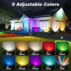 Solar Spot Lights Outdoor Waterproof IP68, RGB Colors Changing Solar Lights - Image 3