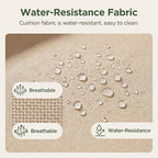 Outdoor Patio Daybed with Retractable Canopy, Wicker Rattan Sectional Round - Image 5