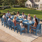 SERWALL Outdoor Dining Sets for 6, HDPE Dining Sets - Image 8