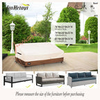 JinHrtoyi 3-Seater Outdoor Couch Cover, 79Wx38Dx35H inches Outdoor Furniture - Image 3