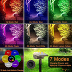 Solar Spot Lights Outdoor Color Changing, Christmas IP65 Waterproof Landscape - Image 4