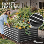 YITAHOME 8x4x2ft 2pcs Large Raised Garden Bed, Galvanized Metal Planter Box - Image 6