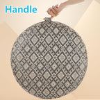 Woven Inflatable Ottoman D21”x H10” Outdoor Indoor Pouf Patio Footrest Stool - Image 3