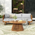 Christopher Knight Home Claremont Patio Sofa and Coffee Table Set, 2 Piece - Image 3
