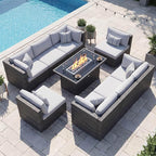 NICESOUL 9 Piece Outdoor Patio Furniture Set - Image 2