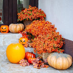 Artificial Fall Flowers Outdoor Fake Mums - Image 9