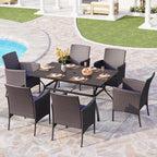 PHI VILLA 7 Piece Outdoor Dining Set - Image 6