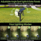 102 LED Solar Spot Lights Outdoor Waterproof IP65, Adjustable Landscape - Image 4