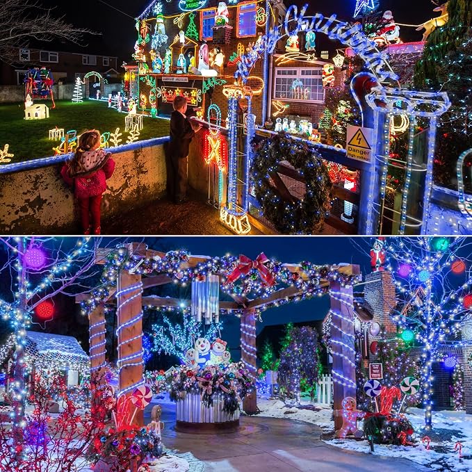 200ft LED Rope Lights Outdoor, 1440 LED Flexible Tube Lights - Image 8
