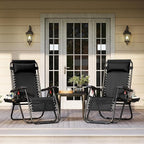 Yaheetech 26" Zero Gravity Recliners Outdoor Adjustable Folding Reclining - Image 2