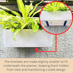 LaLaGreen Wall Hanging Planter Outdoor Wall Mounted Self Watering System Window - Image 4