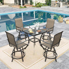 Sophia & William Outdoor Bar Set, Patio Bar Table and Chairs Set, Counter by SophiaWilliam