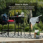 Best Choice Products 3-Piece Patio Bar Table Set, Outdoor Wicker Bar Height - Image 6