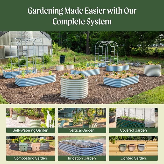 32" Extra Tall Raised Garden Bed Kits, 3.5 x 3.5 x 2.7ft Raised Planter Box - Image 7