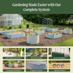 32" Extra Tall Raised Garden Bed Kits, 3.5 x 3.5 x 2.7ft Raised Planter Box - Image 7