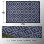 SAND MINE Reversible Mats, Plastic Straw Rug, Modern Area Rug, Large Floor Mat - Image 2