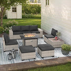 9-Piece Outdoor Patio Furniture Set by MuphyersPatioFurniture