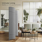 Sorbus 4 Panel Room Divider 6 ft. Tall - Image 2