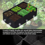CJGQ Fabric Raised Garden Bed 4x2x1ft Garden Grow Bed Bags - Image 3