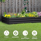 Outsunny Galvanized Raised Garden Bed, - Image 5