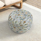 LVTXIII Indoor/Outdoor Extra Large Inflatable Ottoman Pouf D31 x H14 Inch - Image 4