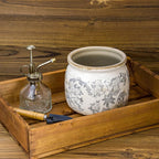 Vintage Ceramic Ice Crack Flower Pot - Image 4