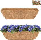 Y&M 24" Coco Liner for Window Box Deck Basket Planter Trough Coconut Fiber by YM