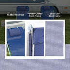 Outsunny 2 Piece Folding Chaise Lounge Chairs, Pool Sun Tanning Chairs - Image 6