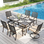 PHI VILLA 7 Pieces Outdoor Dining Set - Image 2