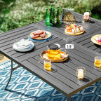 PHI VILLA 9 PCS Patio Dining Set, All-Weather Outdoor Furniture - Image 5
