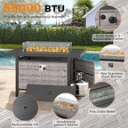 10-Seat Outdoor Wicker Patio Furniture Set - Image 8