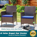 PHI VILLA 5 Piece Patio Dining Set - Image 2