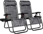 Yaheetech Zero Gravity Recliners Outdoor Adjustable Folding Reclining Lounge by Yaheetech