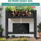 YITAHOME Raised Garden Bed, HIPS Poly Wood Elevated Planter Box - Image 3