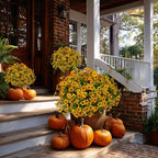 Artificial Fall Flowers for Outdoors Fake Mums - Image 7