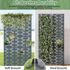 Casaphoria Metal Privacy Screen Outdoor, Drakgrey-Brick - Image 5
