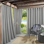 Sun Zero Marina Indoor/Outdoor UV Protectant Energy Efficient Grommet Curtain by SunZero%E2%84%A2